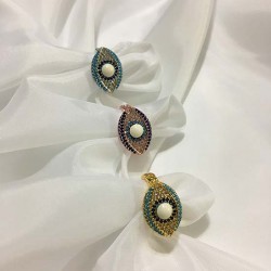 Ayarlanabilir Göz Tasarım Lületaşı Yüzük